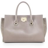 Thumbnail for your product : Jimmy Choo Riley Leather & Suede Tote
