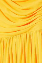 Thumbnail for your product : Mikael Aghal One-shoulder Draped Gathered Crepe Gown