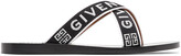Thumbnail for your product : Givenchy Black Logo Cross Sandals