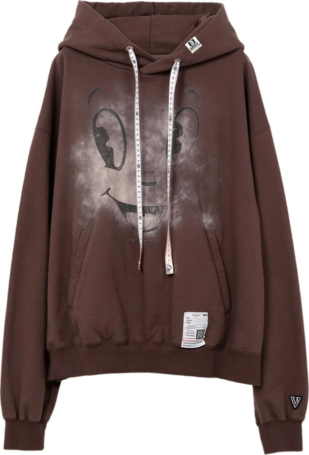 Maison Mihara Yasuhiro Happy Face-print hoodie