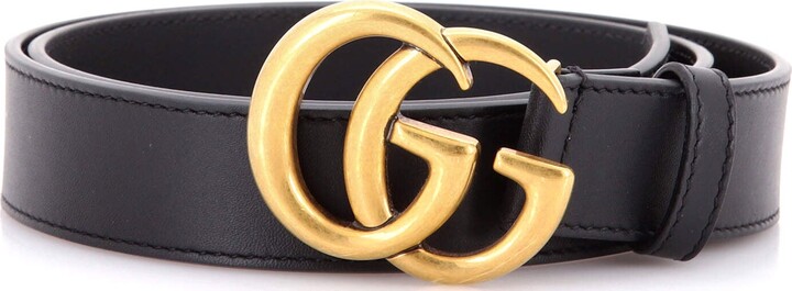 GUCCI GG Marmont Belt Leather Medium