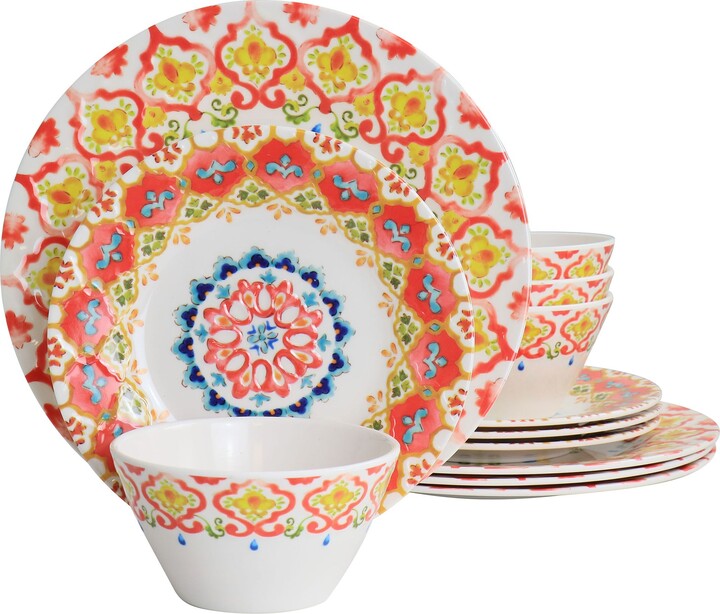 California Designs Tamayo 12 Piece Dinnerware Set