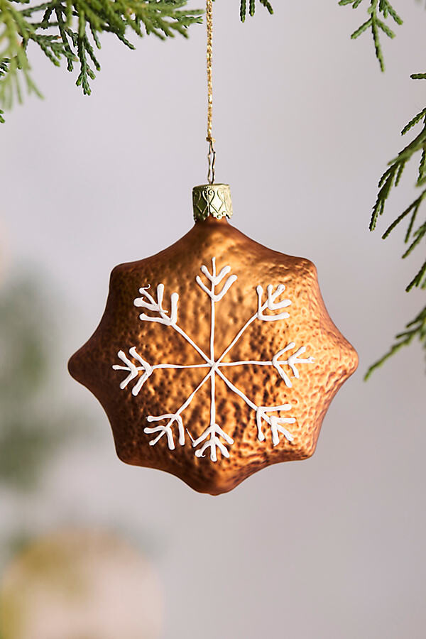 Gingerbread Star Glass Ornament at Terrain