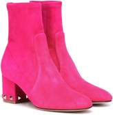 Thumbnail for your product : Valentino Garavani Rockstud suede ankle boots