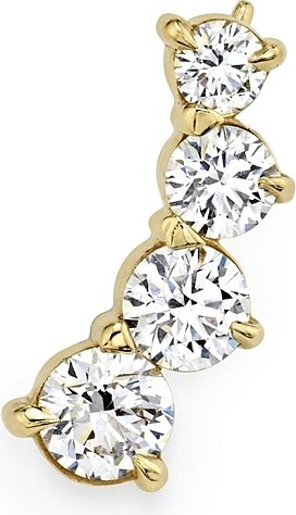 Vrai Lab-Grown Diamond Ear Climber Earring in 14K Gold, ct