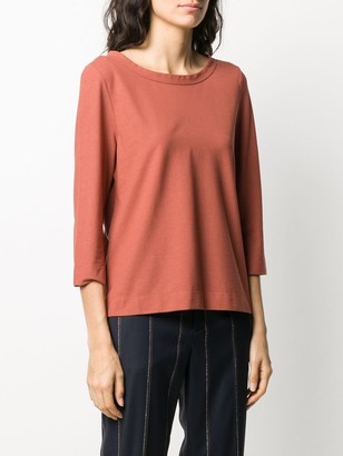 Zanone cropped sleeves T-shirt