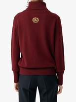 Thumbnail for your product : Burberry Archive Logo Appliqué Cashmere Roll-neck Sweater