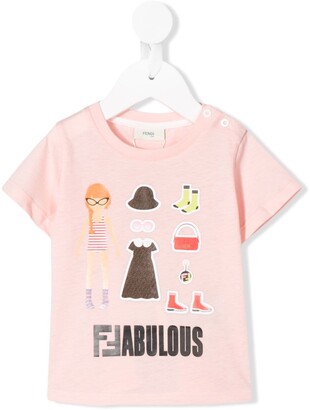 Fendi Kids Fabulous print T-shirt