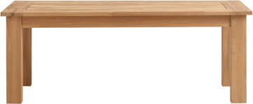 Linon Carenen Outdoor Solid Teak Wood Coffee Table