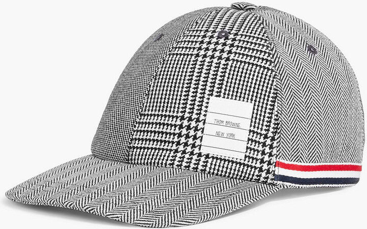 Paneled wool baseball cap