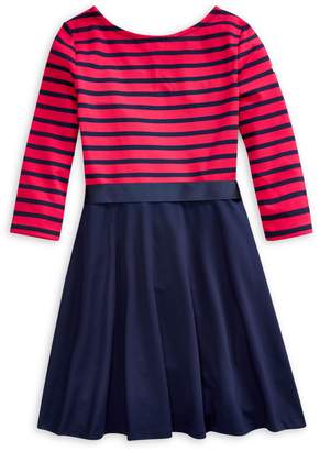 Ralph Lauren Childrenswear Girl's Girl's Striped Fit--Flare Dress