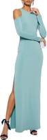 Thumbnail for your product : Alice + Olivia Dawna Cold-shoulder Crepe Gown