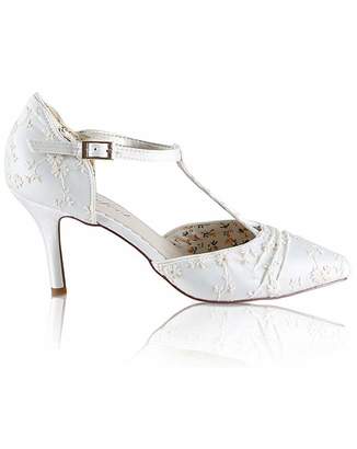 Perfect Lace 'Twisted' T-Bar Court Shoe