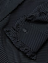 Thumbnail for your product : Akris Punto Mini Dot Ruffle Detail Silk Midi Dress