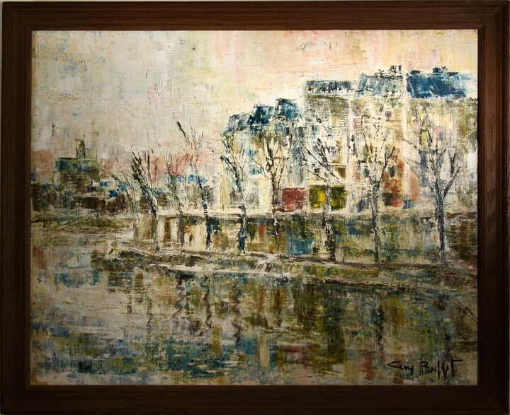 Guy Buffet, Les Quais de la Seine with Notre Dame, Paris., c.1970