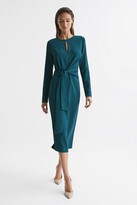 Thumbnail for your product : Reiss Tie Waist Bodycon Midi Dress