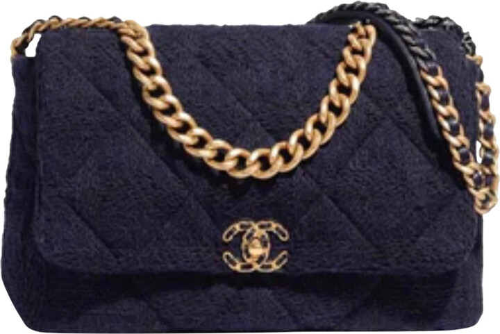 Chanel 19 cloth handbag - ShopStyle Shoulder Bags