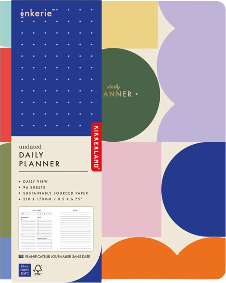 Container Store KIKKERLAND Inkerie Undated Daily Planner