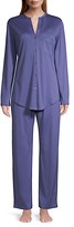 Thumbnail for your product : Hanro Cotton Deluxe Long Sleeve Pajama