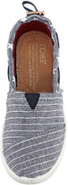 Thumbnail for your product : Toms Chambray Stars & Stripes Bimini Shoe, Blue, Tiny