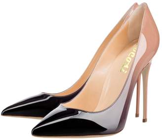 VOCOSI Women's Classic Pointy Toe High Heels Shoes Ladies Prom Dress Pumps P-NB 10 US