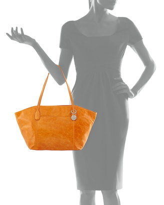 Hobo Patti Leather Tote Bag, Tangerine