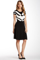 Thumbnail for your product : ECI Printed Flare Knit Dress