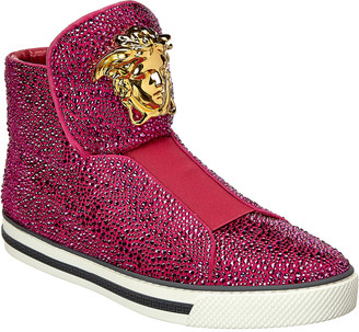 versace suede sneakers