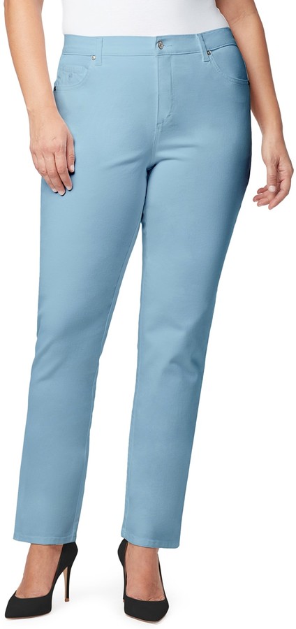 plus size gloria vanderbilt amanda classic tapered trouser pants