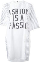 Thumbnail for your product : Sacai statement print T-shirt dress