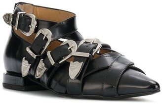 Toga Pulla Buckled Pointed Loafers