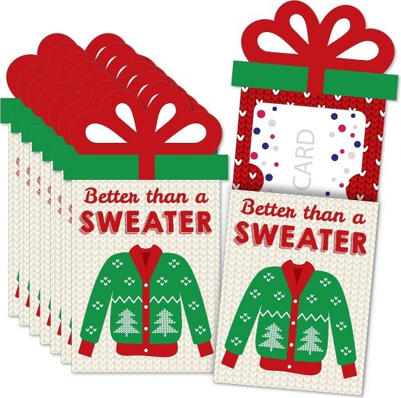Big Dot of Happiness Ugly Sweater - Holiday and Christmas Party Money and Gift  Card Sleeves - Nifty Gifty Card Holders - 8 Ct - ShopStyle