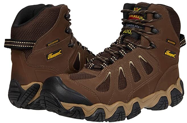 Thorogood Men's 6" Brown Leather Waterproof Safety Toe Hiker Work Boot 804-4296