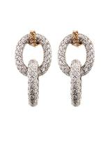 Thumbnail for your product : Carolina Bucci Diamond & gold double-link 1885 earrings
