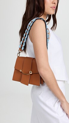 Box Crescent Leather Shoulder Bag