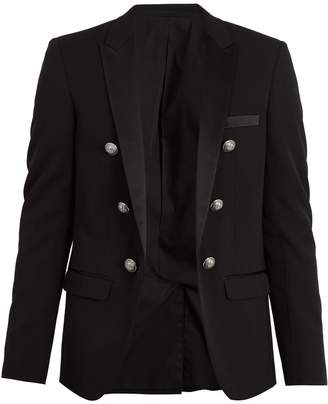 Balmain Button-detail wool blazer