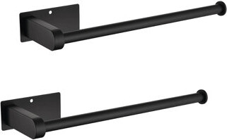 SHANRUGUOJI 2 Pack Paper Towel Holder Wall Mount Self-Adhesive Or Drilled Paper Towel Holder Under Cabinet. Suitable For Kitchen Bathroom Pantry