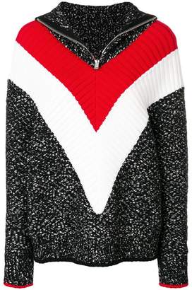 Givenchy textured high collar jumper