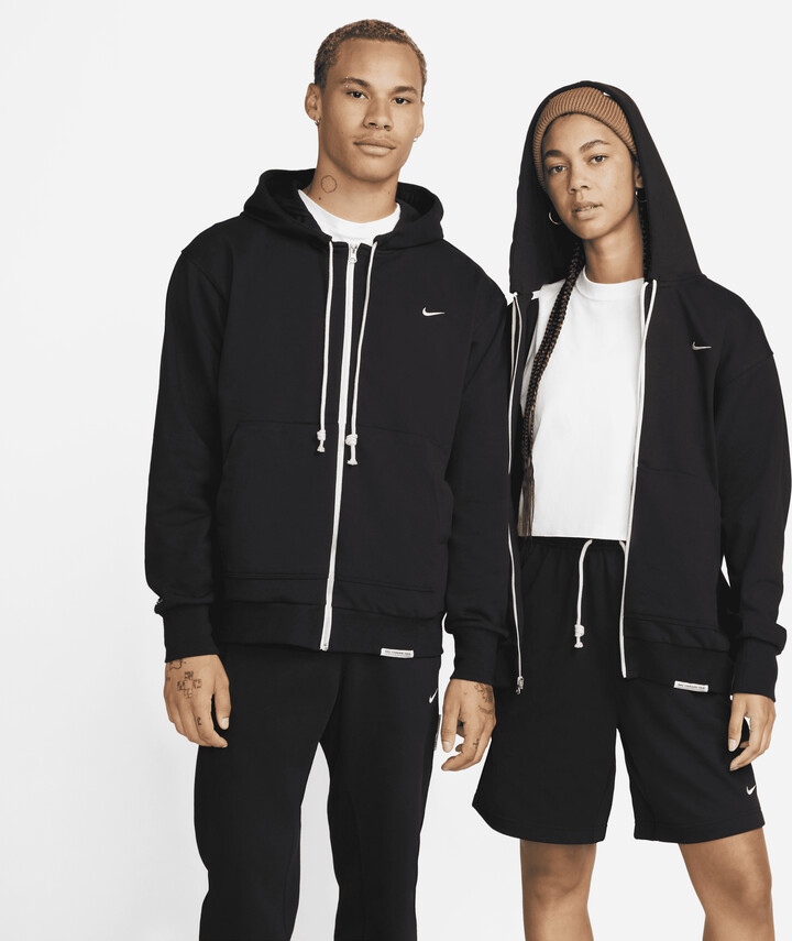 Nike Men's Standard Issue Dri-FIT Full-Zip Basketball Hoodie in Black -  ShopStyle