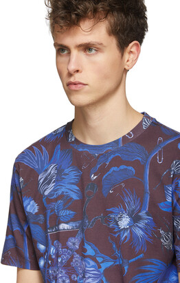 Paul Smith SSENSE Exclusive Blue & Purple Goliath Floral T-Shirt