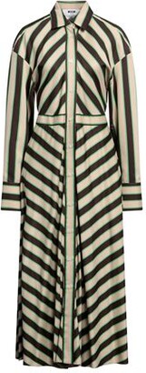 【送料&関税込】MSGM Bowed Waistline Poplin Midi Dress MSGM Bowed Waistline Poplin Midi Dress - ShopStyle
