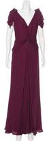 Thumbnail for your product : J. Mendel Short Sleeve Evening Dress