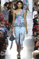 Thumbnail for your product : Peter Pilotto Printed One-Shoulder Top with Cotton