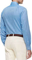 Thumbnail for your product : Peter Millar Solid Brushed Cotton Shirt, Light Blue