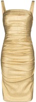 Thumbnail for your product : Dolce & Gabbana Silk-Blend Lame Bodycon Dress