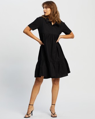 Atmos & Here Atmos&Here - Women's Black Mini Dresses - Malia Mini Dress - Size 6 at The Iconic