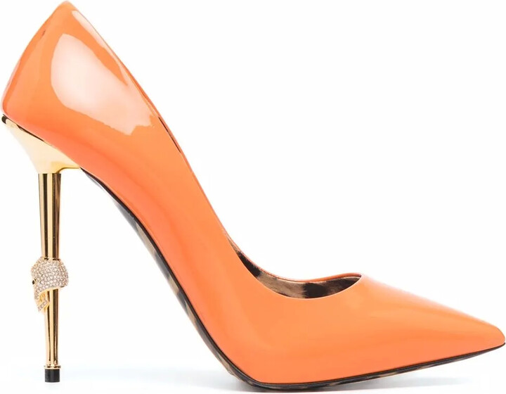 orange stilettos
