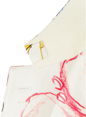 Alexander McQueen Slim-Fit Floral-Print Silk And Wool-Blend Suit Jacket