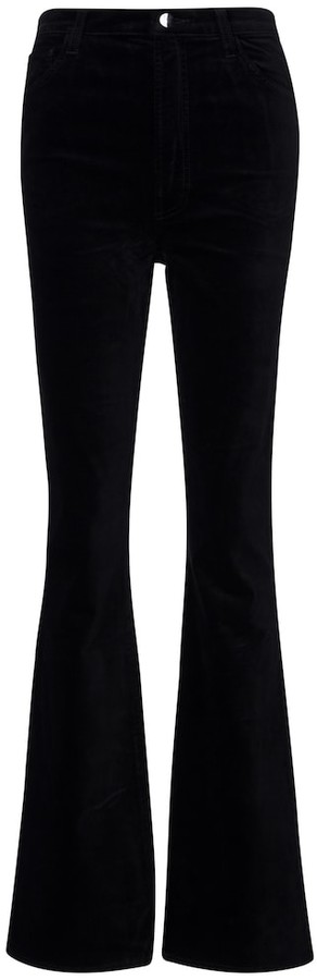 velvet bootcut pants