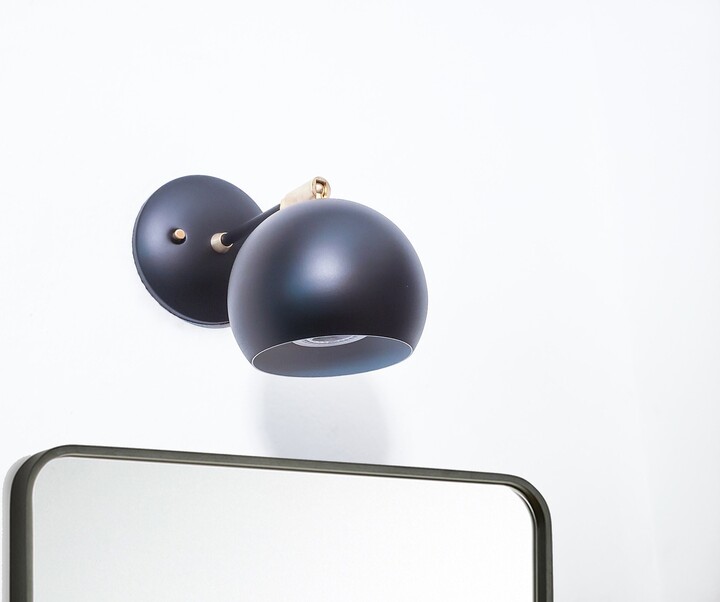 Etsy Adjustable Wall Light - Bedside Modern Black & Brass Sconce Mid Century Industrial Bathroom Vanity Lamp Kitchen Shelves Lighting